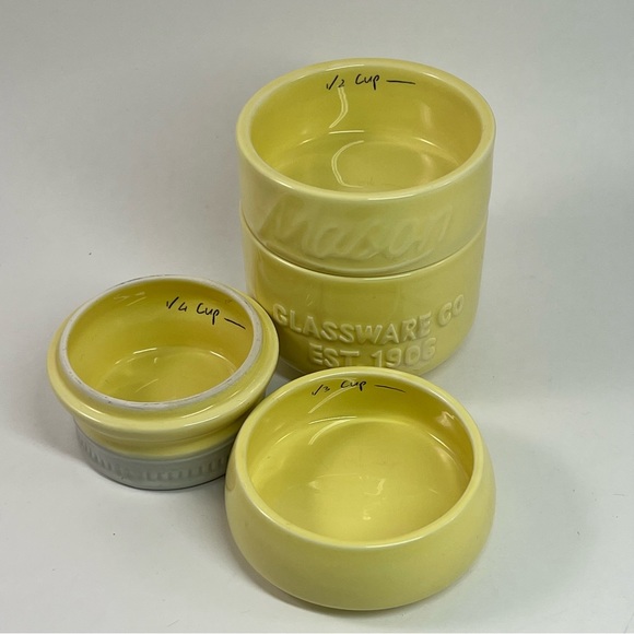 World Market Mason Ceramic Nesting Measuring Cups - Picture 4 of 8